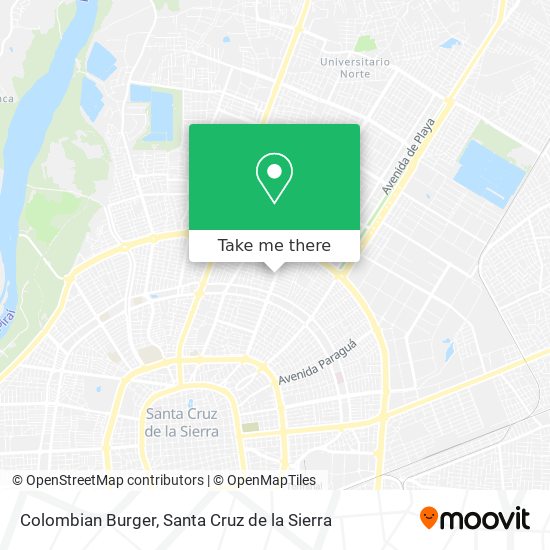 Colombian Burger map