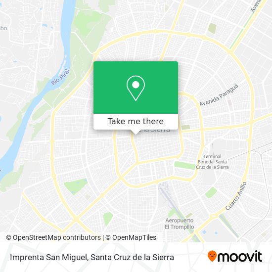 Mapa de Imprenta San Miguel