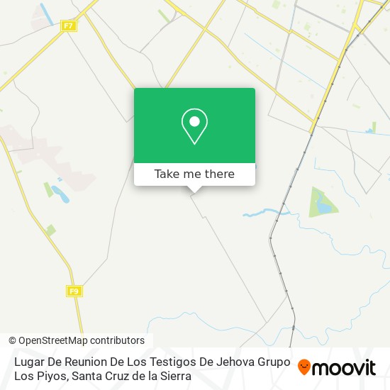 Lugar De Reunion De Los Testigos De Jehova Grupo Los Piyos map