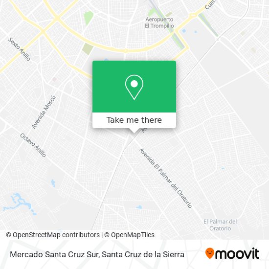 Mercado Santa Cruz Sur map