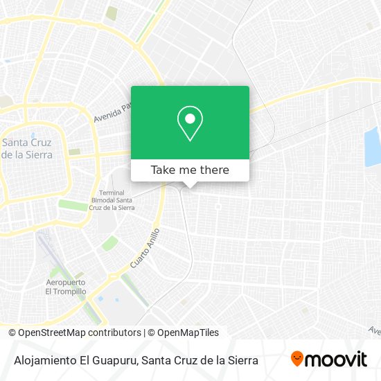 Mapa de Alojamiento El Guapuru