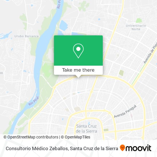 Consultorio Médico Zeballos map