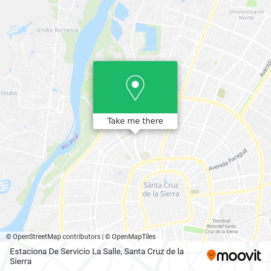 Estaciona De Servicio La Salle map