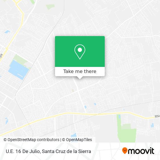 U.E. 16 De Julio map