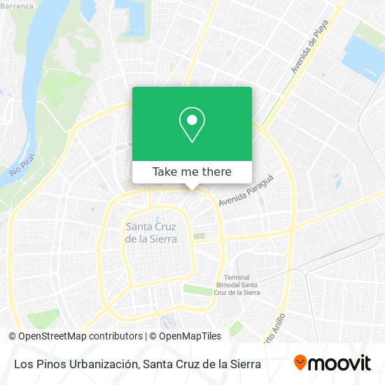Los Pinos Urbanización map