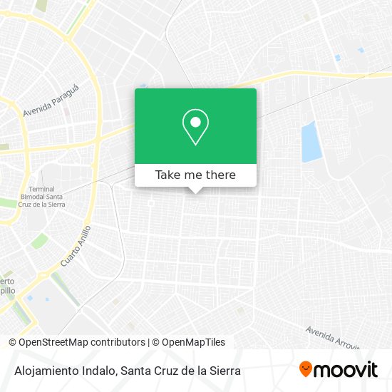 Alojamiento Indalo map
