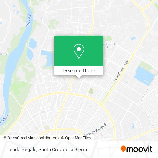 Tienda Begalu map