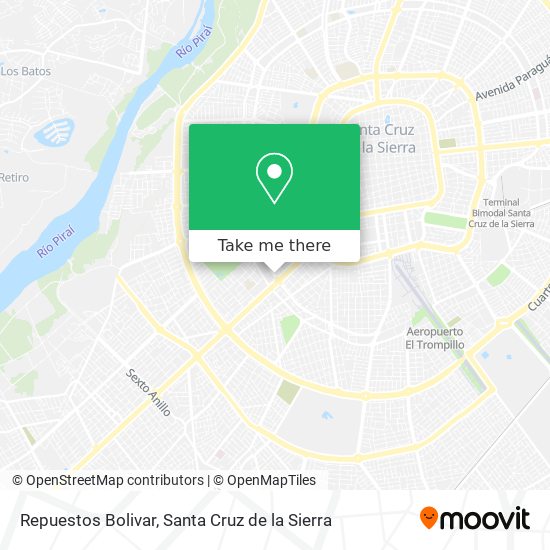 Repuestos Bolivar map