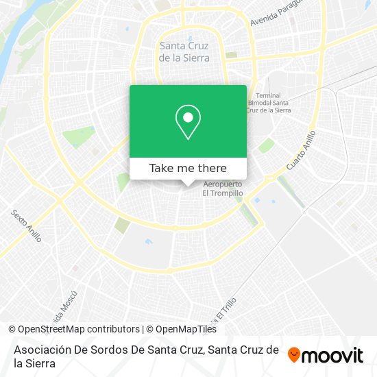 Asociación De Sordos De Santa Cruz map