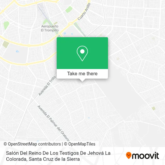 Salón Del Reino De Los Testigos De Jehová La Colorada map
