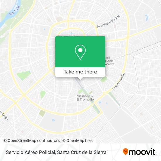 Mapa de Servicio Aéreo Policial