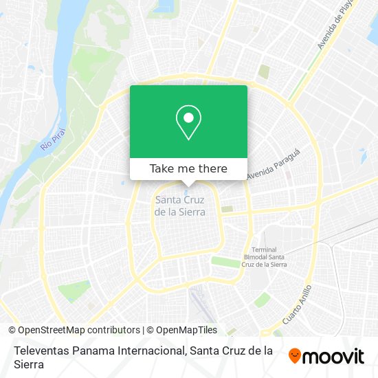 Televentas Panama Internacional map