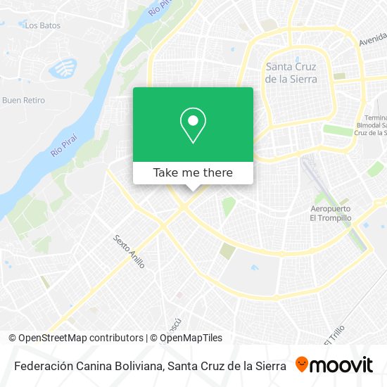 Federación Canina Boliviana map