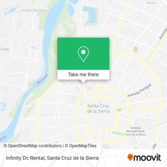 Infinity Dc Rental map