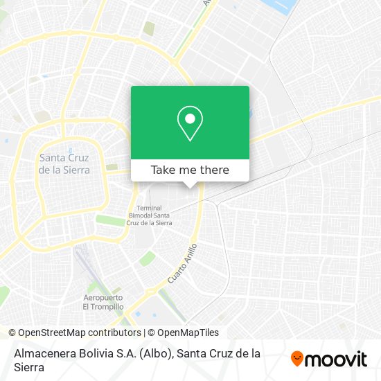 Almacenera Bolivia S.A. (Albo) map