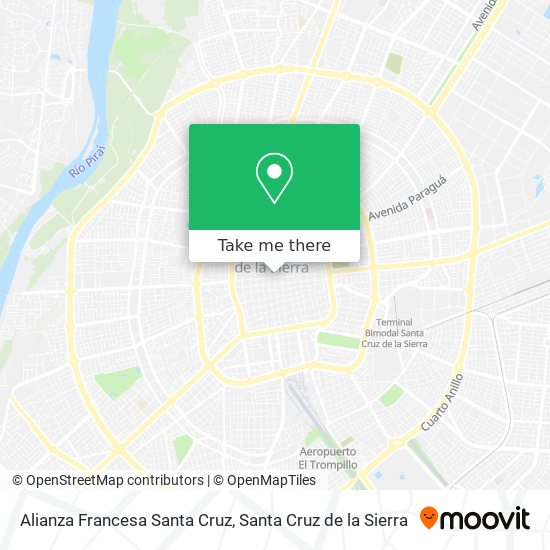 Alianza Francesa Santa Cruz map