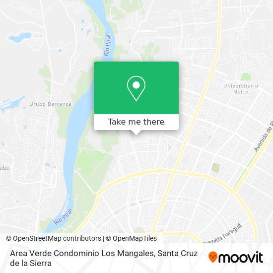 Area Verde Condominio Los Mangales map