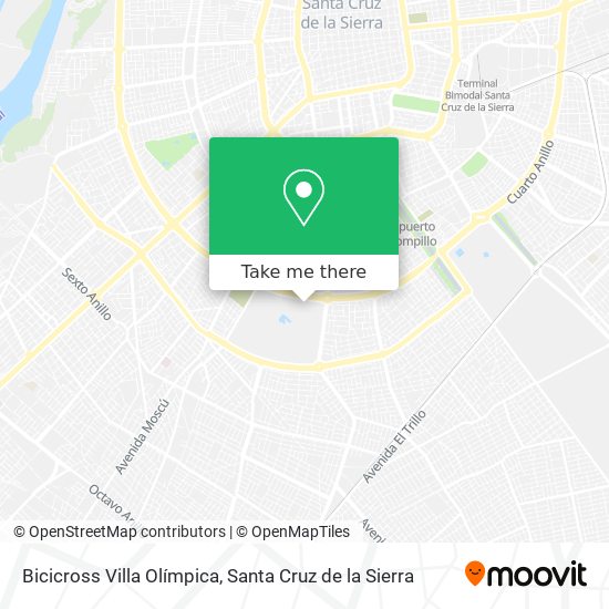 Mapa de Bicicross Villa Olímpica