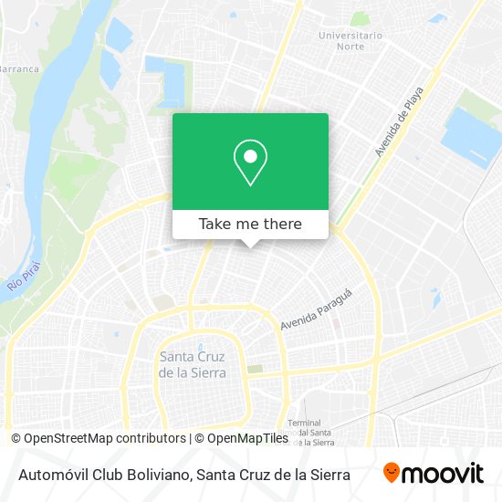 Automóvil Club Boliviano map