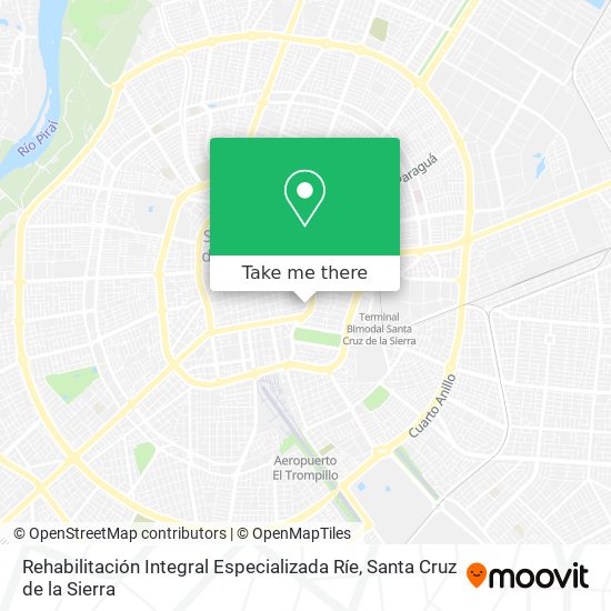 Rehabilitación Integral Especializada Ríe map