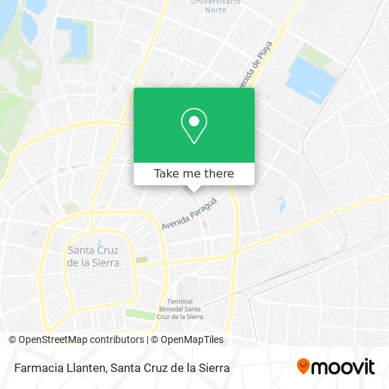 Farmacia Llanten map