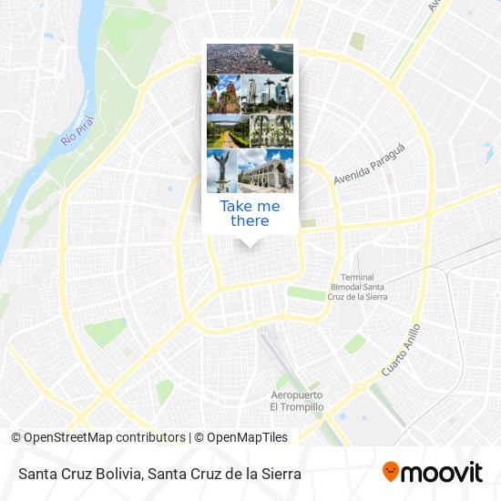 Santa Cruz Bolivia map