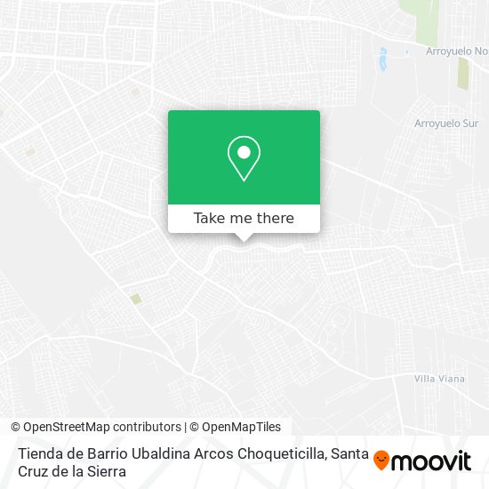 Mapa de Tienda de Barrio Ubaldina Arcos Choqueticilla