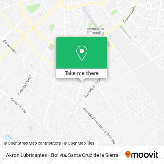 Akron Lubricantes - Bolivia map