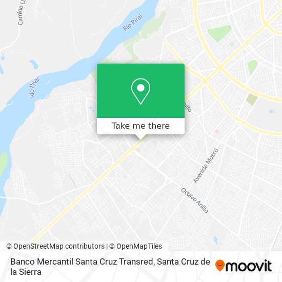 Banco Mercantil Santa Cruz Transred map