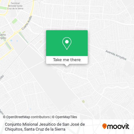 Mapa de Conjunto Misional Jesuitico de San José de Chiquitos