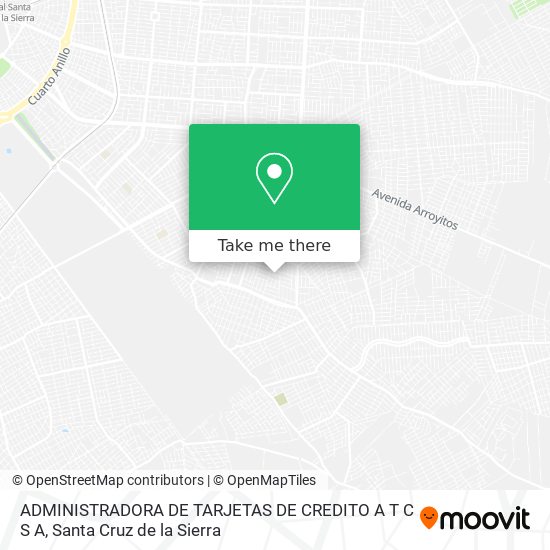 ADMINISTRADORA DE TARJETAS DE CREDITO A T C S A map