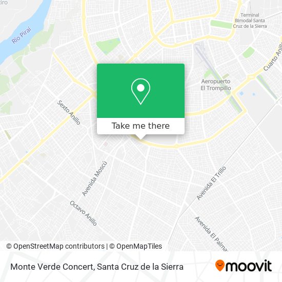 Monte Verde Concert map