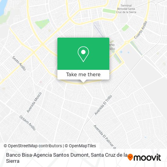 Banco Bisa-Agencia Santos Dumont map