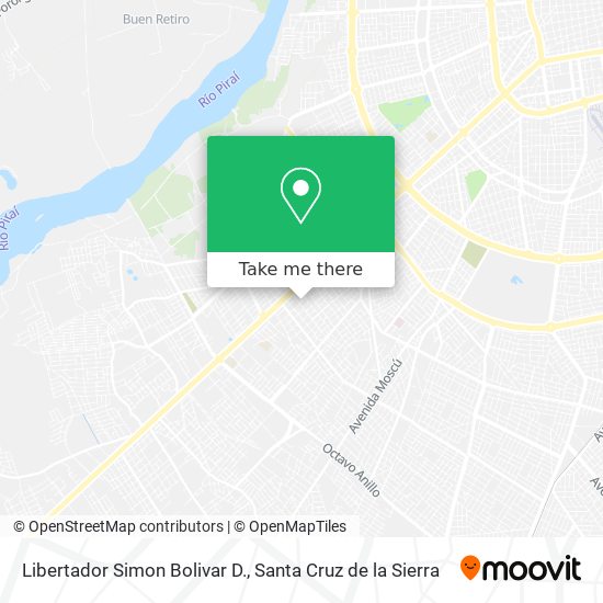 Libertador Simon Bolivar D. map