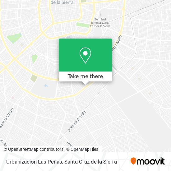 Urbanizacion Las Peñas map