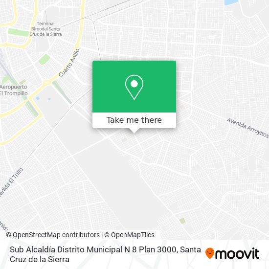Sub Alcaldía Distrito Municipal N 8 Plan 3000 map
