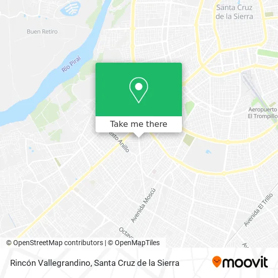 Mapa de Rincón Vallegrandino