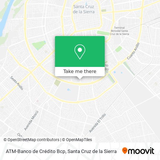 Mapa de ATM-Banco de Crédito Bcp