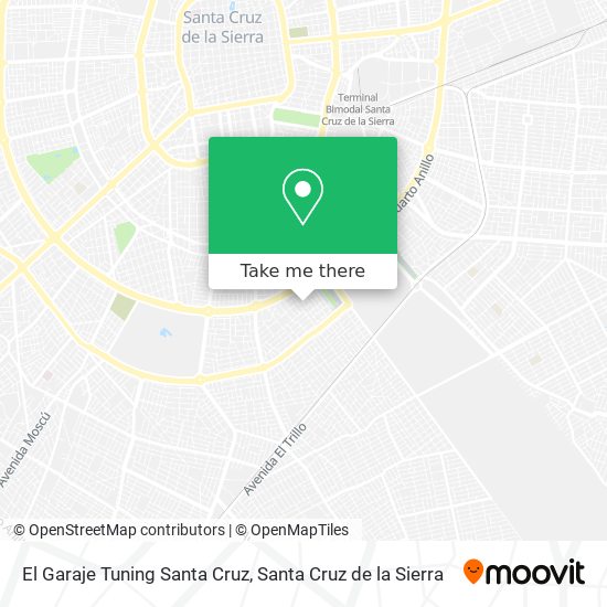 Mapa de El Garaje Tuning Santa Cruz