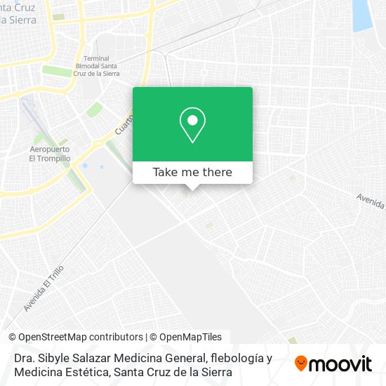 Dra. Sibyle Salazar Medicina General, flebología y Medicina Estética map