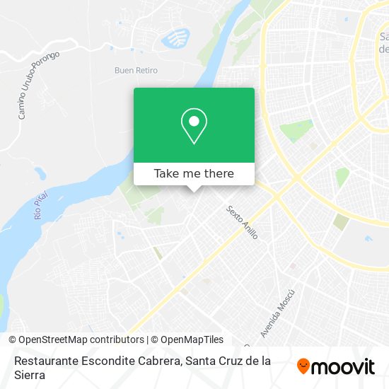 Mapa de Restaurante Escondite Cabrera