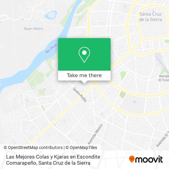 Las Mejores Colas y Kjaras en Escondite Comarapeño map