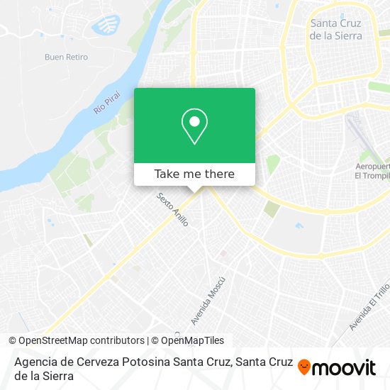 Mapa de Agencia de Cerveza Potosina Santa Cruz