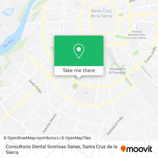 Mapa de Consultorio Dental Sonrisas Sanas