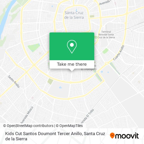 Kids Cut Santos Doumont Tercer Anillo map