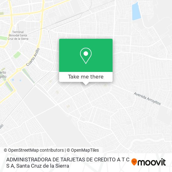 Mapa de ADMINISTRADORA DE TARJETAS DE CREDITO A T C S A