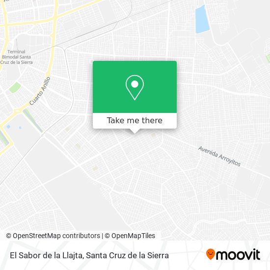 El Sabor de la Llajta map