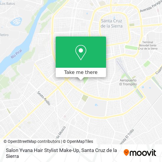 Mapa de Salon Yvana Hair Stylist Make-Up