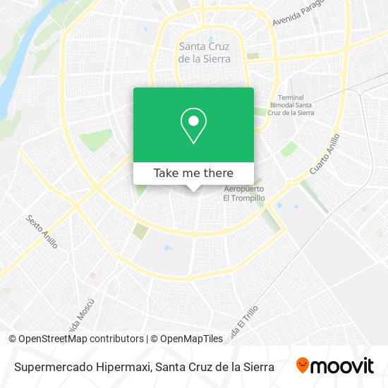 Supermercado Hipermaxi map