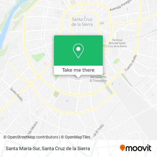 Santa María-Sur map
